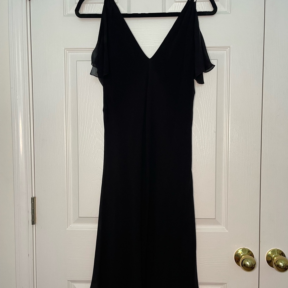 Elegant Tufi Duek Black Silk Dress